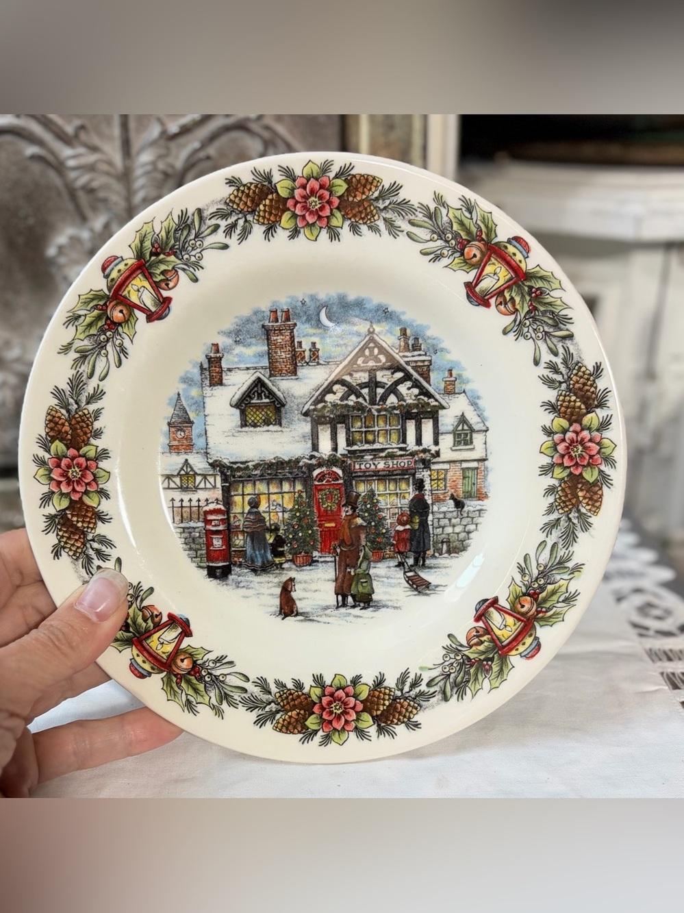 Royal Stafford Christmas holiday salad plate